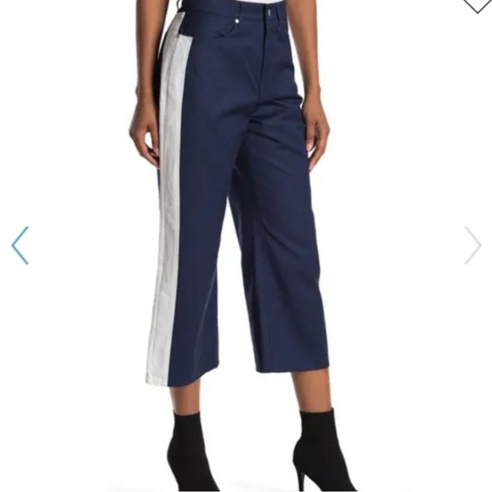BALDWIN – Cropped Wide Leg Side Stripe Jeans
